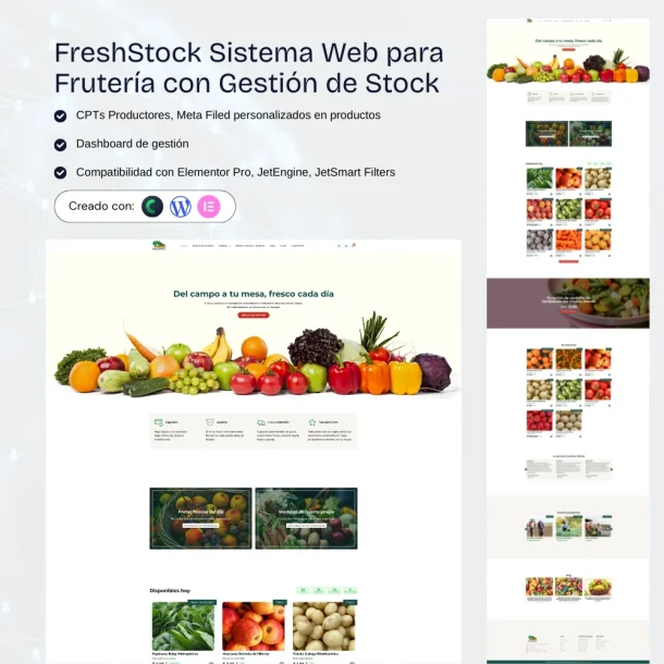 sistema web para fruterias con stock en tiempo real y venta online